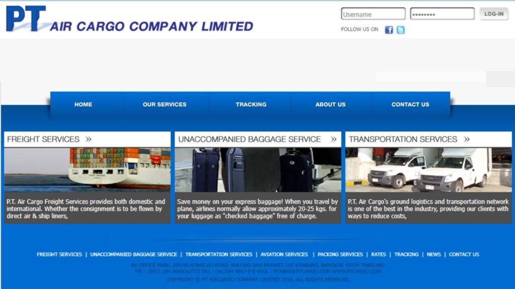 The Top Freight Forwarders in Thailand 7 P.T. Air Cargo Company Limited
