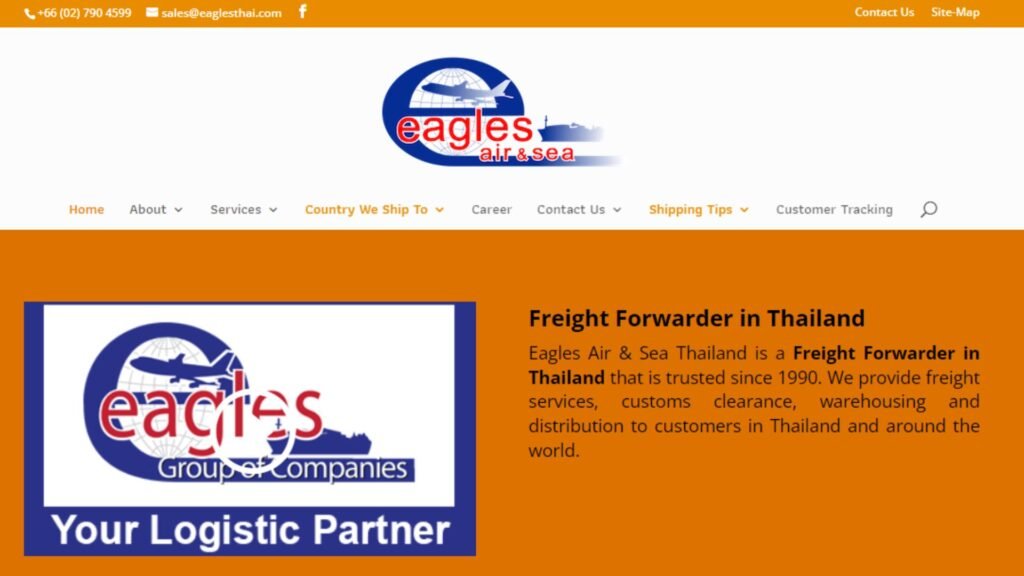 The Top Freight Forwarders in Thailand 2 Eagles Air & Sea (Thailand) Cargo